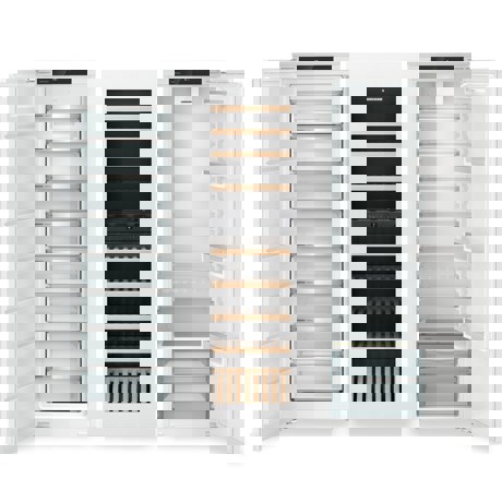 Combina frigorifica incorporabila Side by Side Liebherr IXRFW 5106 Pure, NoFrost, EasyFresh, 797 l, Vitrina vinuri TipOpen, VarioSpace, SuperCool, Display tactil, SuperFros
